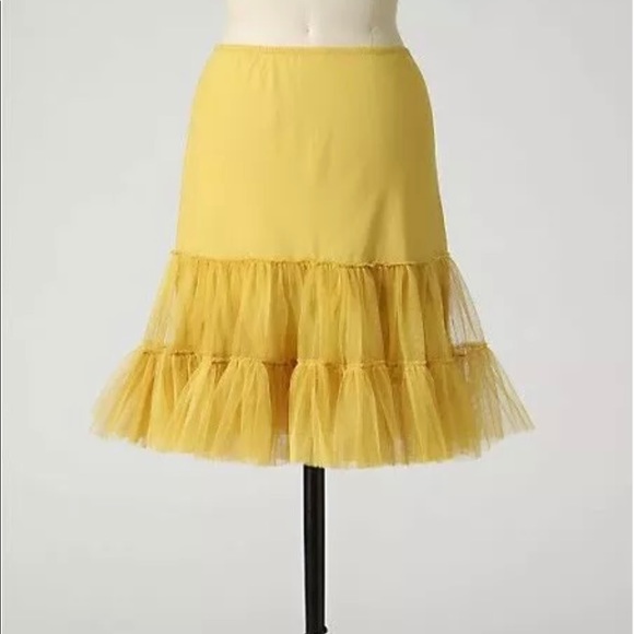 Anthropologie Dresses & Skirts - Anthropologie Eloise slip tulle ruffle skirt